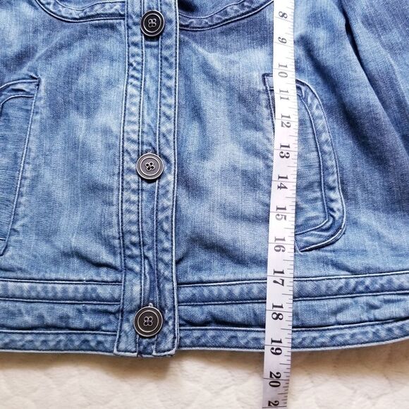 Denim jean jacket painted Stay Wild bleach dyed L - Picture 2 of 7